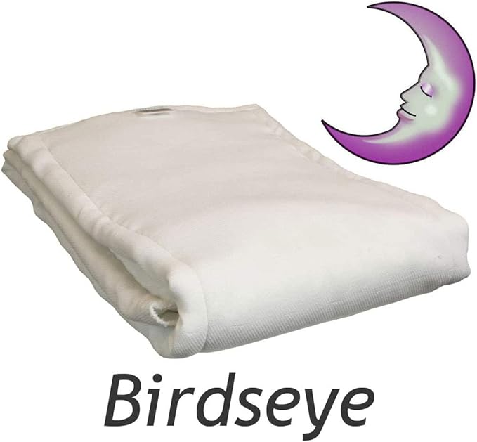 LeakMaster Adult Prefold Cloth Diapers Birdseye Weave - 100% Cotton Adult Reusable Diapers - Soft & Durable - Sewn in The USA - Night Weight - Size 3X-Large