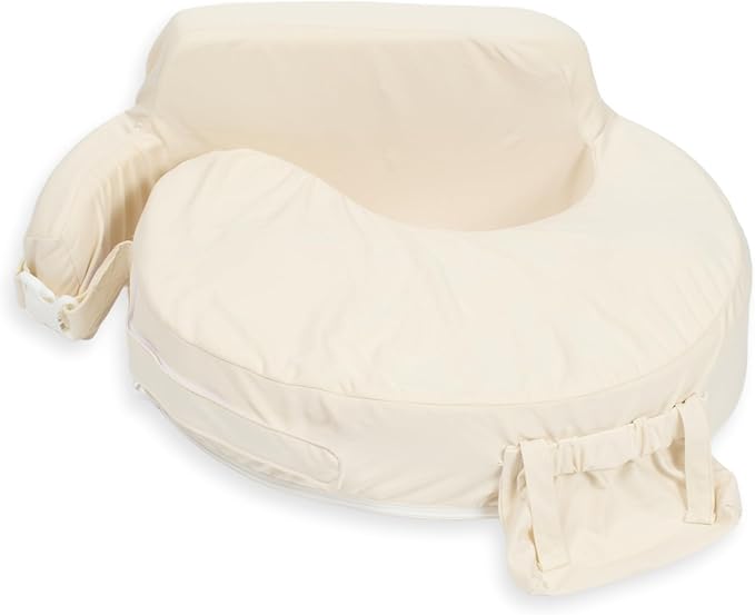 My Brest Friend Super Deluxe Nursing Pillow Cover - Slipcovers for Baby - Adjustable Fit, Easy Care, Durable - Nursing Pillow Not Included 100% Organic Cotton Oat