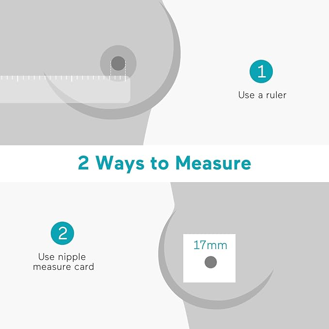 Paruu P16 Flange Insert 17mm, Original Replacement Only for P16 Wearable Breast Pump, 4 Pack Original Accessories