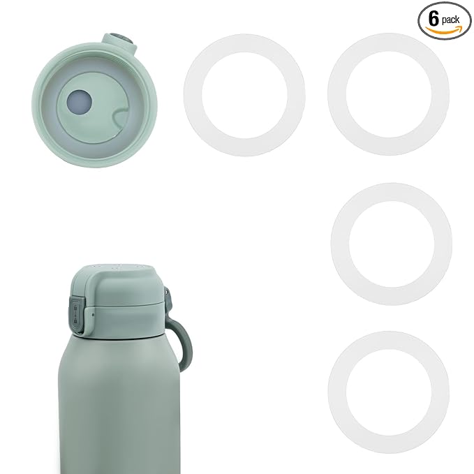 6pcs Seal Rings for Momcozy Bottle Warmer, BPA-Free Silicone Bottle Replacement Gasket for 17oz/500ml Portable Milk Warmer