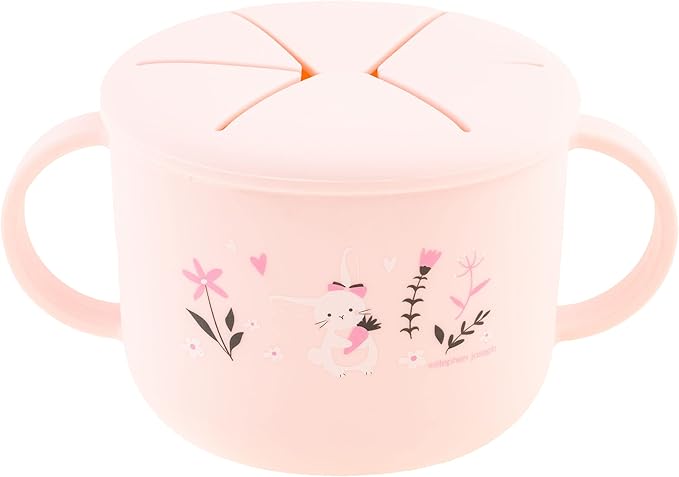 Stephen Joseph, Silicone Snack Cup, Snack Cups for Babies and Toddlers, Bunny, Medium