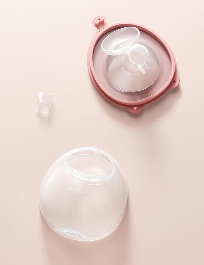 Momcozy Full Set Collector Cup Only for Momcozy V1 Pro/V2 Pro. Original V1 Pro/V2 Pro Breast Pump Replacement Accessories, 1PC (Max 7.8oz, with Double-Sealed Flange 24mm)
