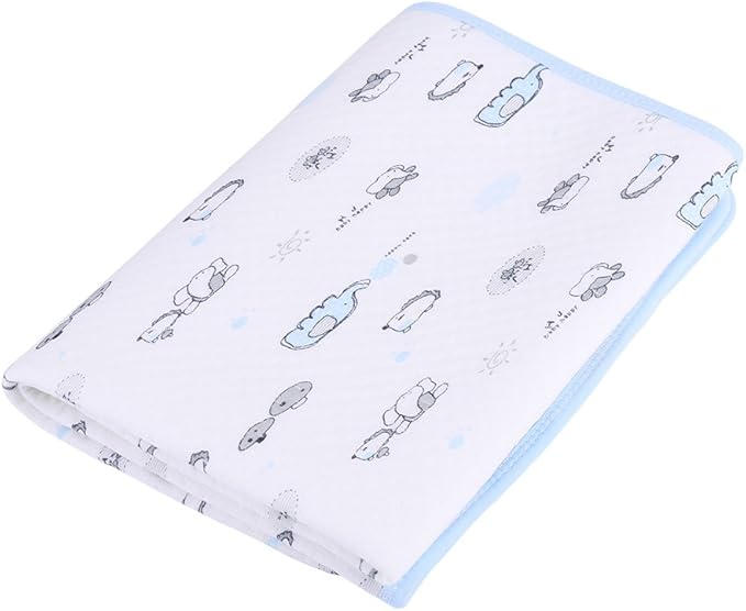 Sonew Nappy Pad, Reusable Portable Baby Changer Baby Mattress Washable Baby Bed Diaper Mattress 50x70cm(Blue)