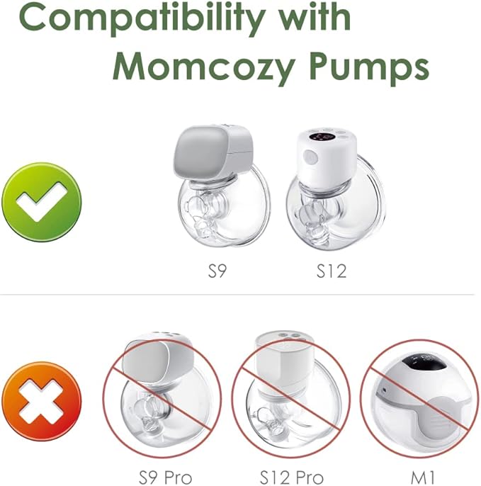 Maymom 17&19mm Flange Insert Compatible with Elvie Single/Double Electric, Elvie Stride 24mm Wearable Cup, Not Original Elvie Stride Replacement Pump Parts