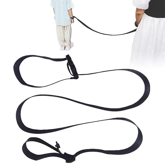 Escape Proof Wrist Leash Walking Harness with Adjustable Tether Lockable Coiled Link Cuff Autism Special Needs ADHD Children,Adjustable Anti Lost and Lock Buckle Autism Special Child Secure (1, Black)