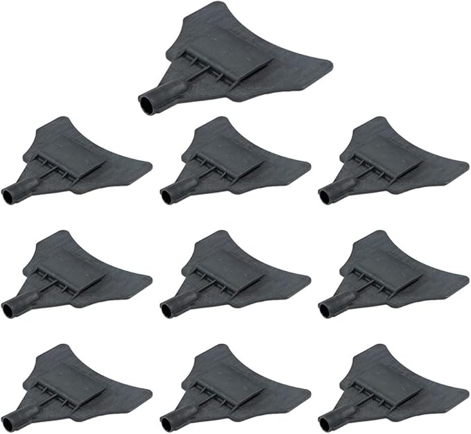Mytee Products 10 Pack V-Shaped Replacement Head for 8ft Corner Protector Handle - Black