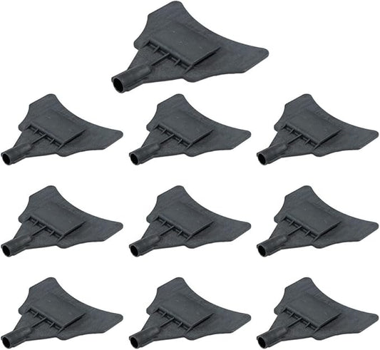 Mytee Products 10 Pack V-Shaped Replacement Head for 8ft Corner Protector Handle - Black