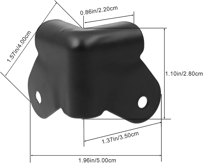 Speaker Corner Cover Metal Wrap Corner Protector Furniture Edge Guards Anti-Collision Protective Covers for Cabinets and Audio Equipment