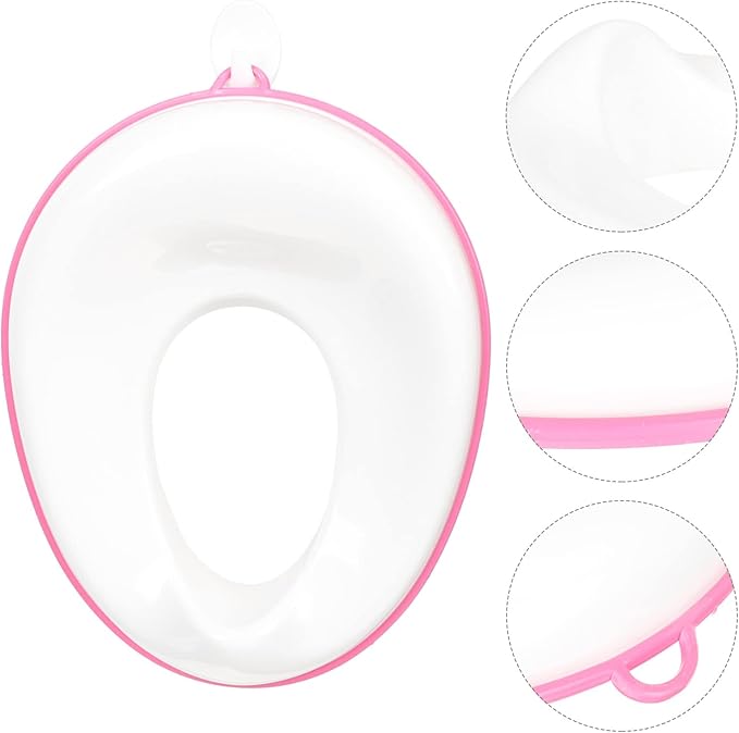 Veemoon Potty Training Seat Portable Toilet Seat for Boy Girl Comfortable and Sturdy Design Easy to Use for Boy Girl Travel Safe and Material Cute Potty Training