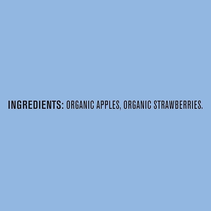 GERBER ORGANIC FOR BABY 2nd Foods Apple Strawberry 10x4oz