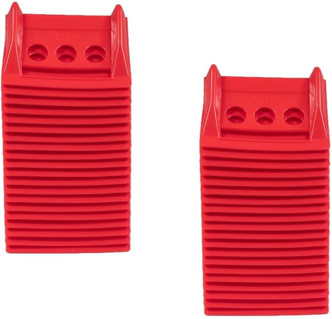 Mytee Products (40 Pieces) Red 4"x6" Flatbed Edge Protectors with Carrying Case - 4" Winch Ratchet Straps Corner Protectors for Flatbed Cargo Load