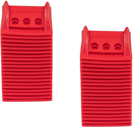 Mytee Products (40 Pieces) Red 4"x6" Flatbed Edge Protectors with Carrying Case - 4" Winch Ratchet Straps Corner Protectors for Flatbed Cargo Load