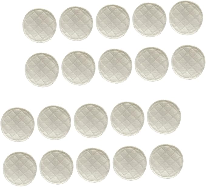 20pcs Reusable Nursing Pads Washable Breastfeeding Pads Leak Soft for Maternity Use Contoured Design for Comfort