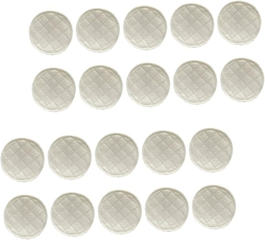 20pcs Reusable Nursing Pads Washable Breastfeeding Pads Leak Soft for Maternity Use Contoured Design for Comfort