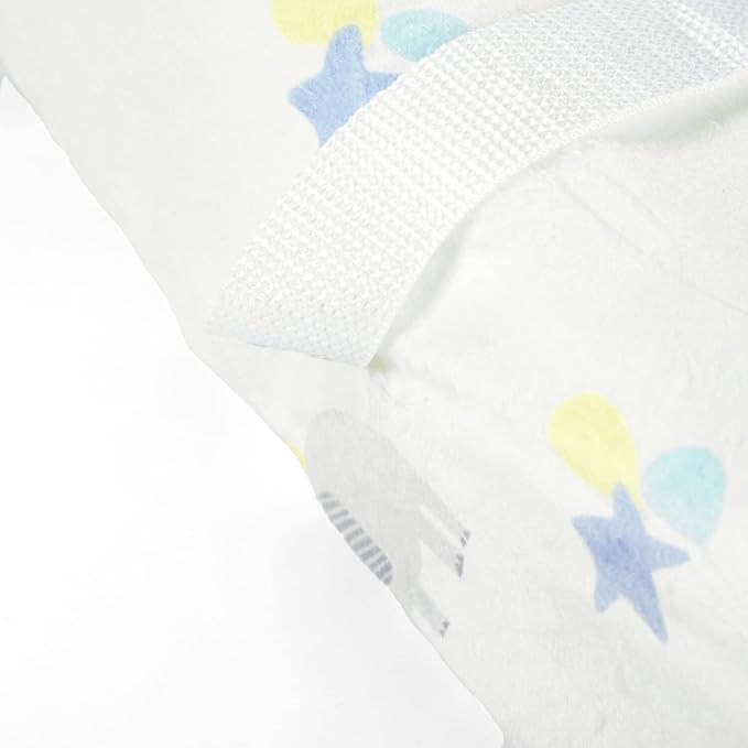 Lush Decor Elephant Balloon Soft & Plush Changing Pad Cover, 32" x 16", Gray & Blue