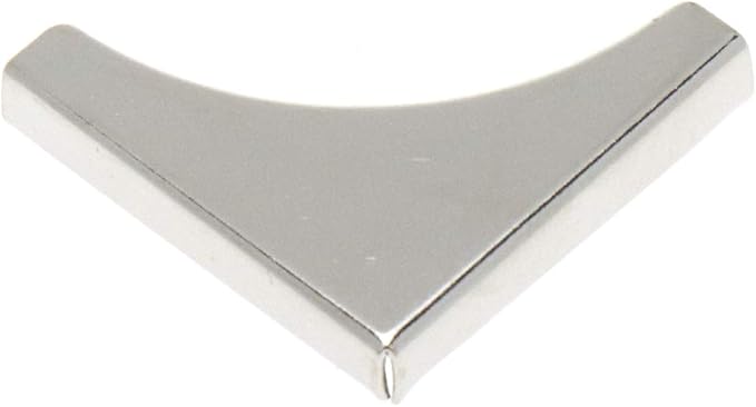 Semetall Metal Book Corner 50 Pcs 0.86"x0.86" Home Triangular Shaped Album Book Notebook Corner Protector,Menu Folder Corner Protectors Small Corner Protection Accessories for Books (Silver)