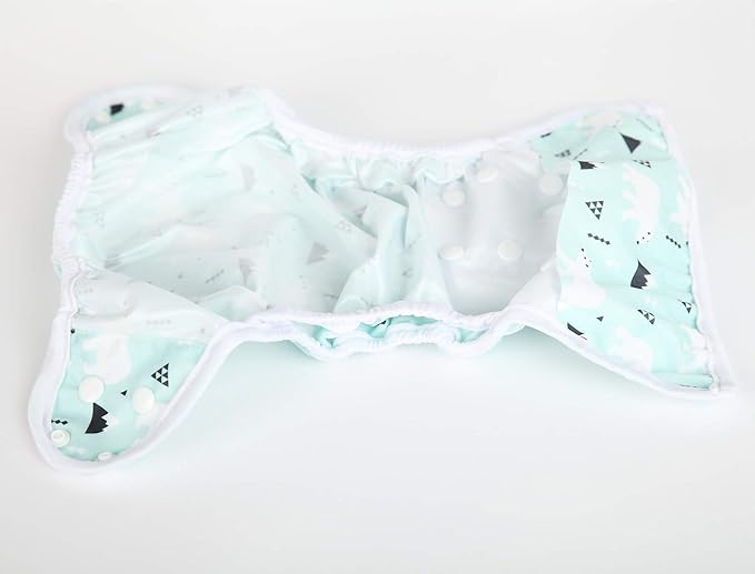 Baby Cloth Diaper Cover Nappy One Size 8lbs to 36lbs (Polar Bear)