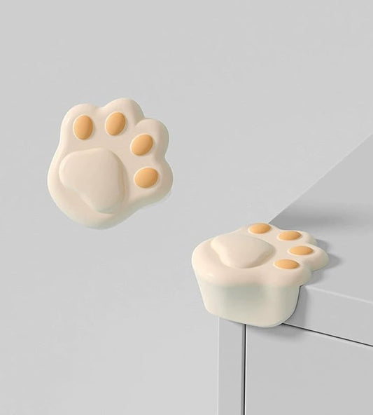 8Pcs Cat Paw Corner Protector Baby - Desk Soft Corner Protectors Guards for Kids Safety - Cute Baby Table Corner Protector Cartoon for Various Furniture Styles (Apricot-B)
