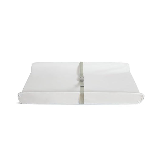 Munchkin Secure Grip Baby Diaper Changing Pad for Dresser, Waterproof and Wipeable, Contoured, Standard Size (14.75" x 31"), White