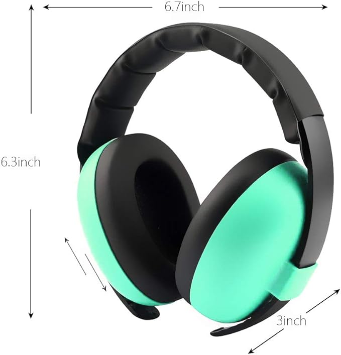 Solar-Power Baby Noise Cancelling Headphones, Ear Protection Earmuffs for 0-3 Years Kids
