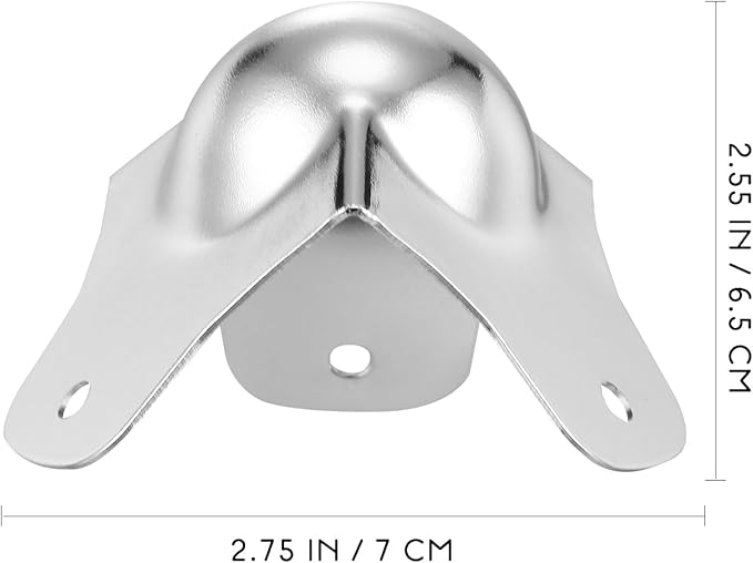 jojofuny 8 Pack Ball Corner Protectors 2.75X2.55X2.36In Shockproof Edge Guards for Flight Cases and Furniture Cabinets Metal Corner Protectors for Child Pet Safety Home Office