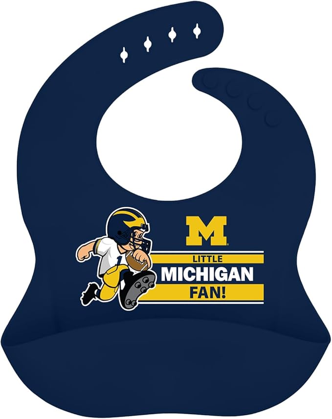 Baby Fanatic NCAA Silicone Bib - Premium Quality, Educational, and Fun Activity for Kids and Families