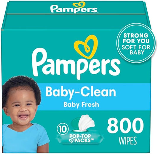 pampers baby fresh baby wipes 800 ct OLD