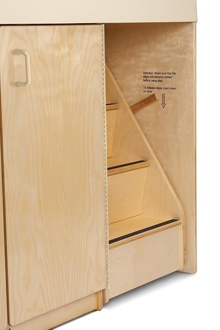 Jonti-Craft 5148JC Diaper Changer with Stairs, Right