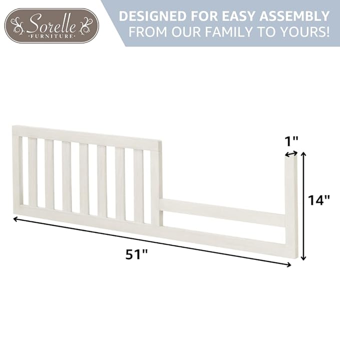 Sorelle Furniture Toddler Rails and Full-Size Bed Adult Rails, Sorelle Wood Bed Rail & Crib Conversion Kit, Converts Sorelle Furniture Crib to Toddler Bed and Full-Size Bed, # 148 - Espresso