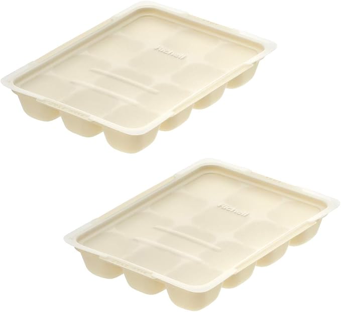 リッチェル(Richell) Tsukurioki Subdivided Freezing Pack, 15, Set of 2, Ivory