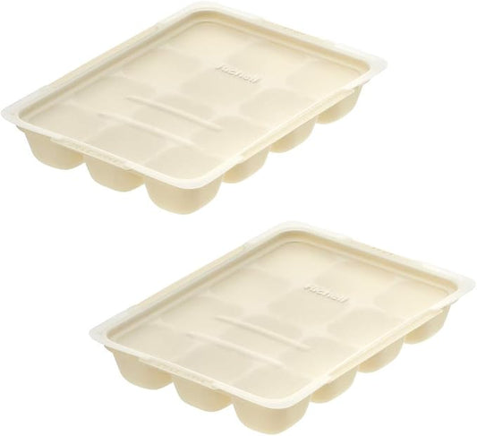 リッチェル(Richell) Tsukurioki Subdivided Freezing Pack, 15, Set of 2, Ivory