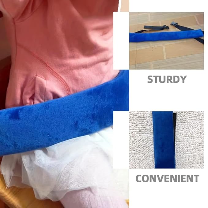 Toyvian High Chair Straps: Universal Baby Safety Strap, Adjustable Harness Replacement - Easy to Use & Clean - Highchair Harness for Baby Infant Toddlers, Safety Belt for Dining Travel(Blue)