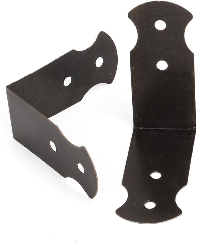 1.57x0.7 Antique Decorative Vintage Box Corner Guards Edge Cover Pack of 20