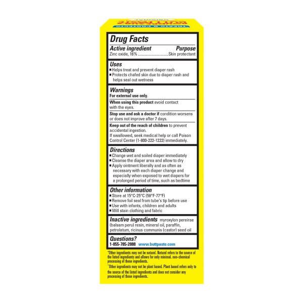 Boudreaux’s Butt Paste Diaper Rash Ointment, Baby Rash Cream Skin Protectant, Fast Relief for Diaper Rash, Soothing Barrier Cream, Original, 2 Ounce Tube (Pack of 4)