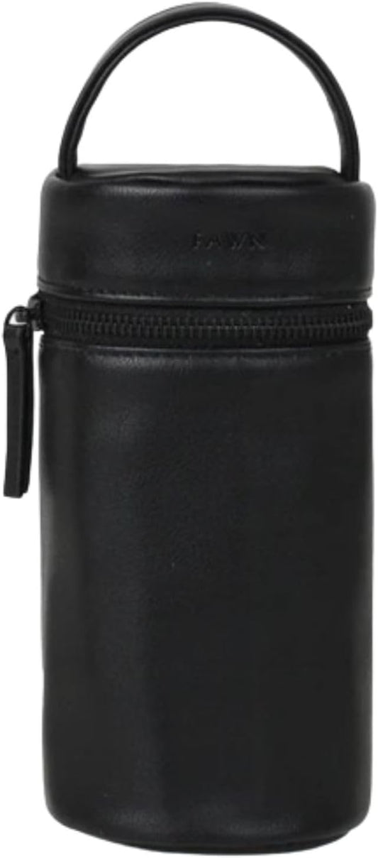 FAWN DESIGN The Bottle Bag, Insulated Bottle Bag for Daycare, Travel and More, Premium Matte Faux Leather Insulated Bag, Cooler Bag Fits Most Standard Bottle Sizes, 4x3.5x7.5 inches