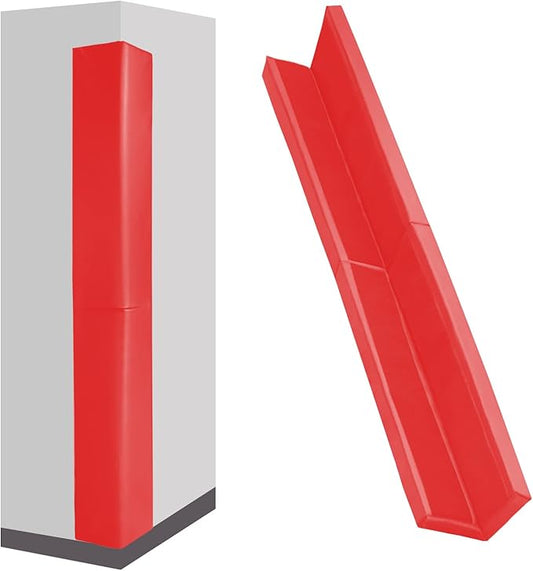 Wall Corner Padding Red Wall Corner Guards Heavy Duty Wall Corner Edge Protector Wall Cushion Mats Waterproof Durable 2 Sides Wall Corner Pads for Safety