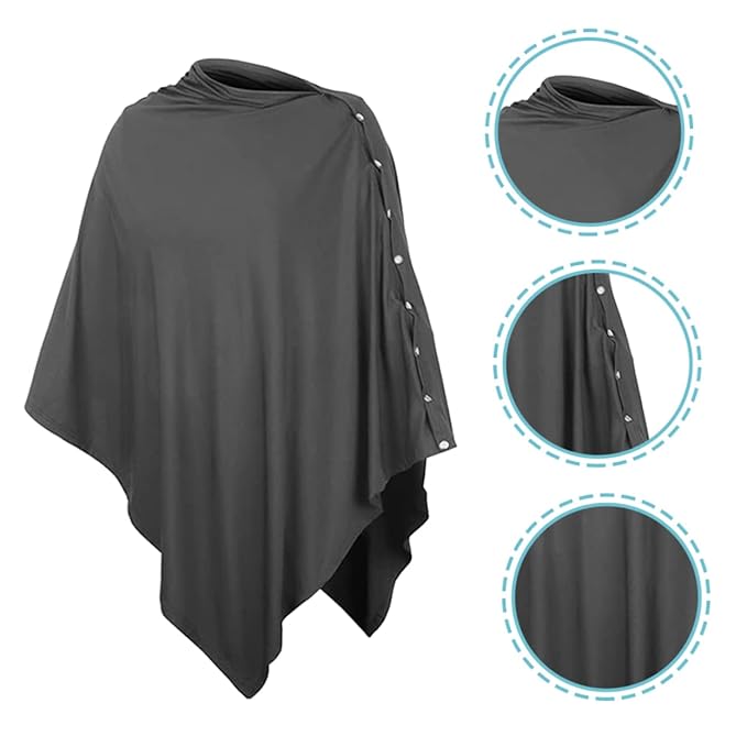 Toyvian Windproof Nursing Cover for Breastfeeding Multi-Functional Stretchy Stroller Pattern Baby Feeding Shawl Comfortable and Durable Design