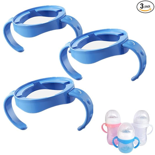 Bottle Handles Compatible with Avent Natural Response Baby Bottle, Pack of 3, Blue