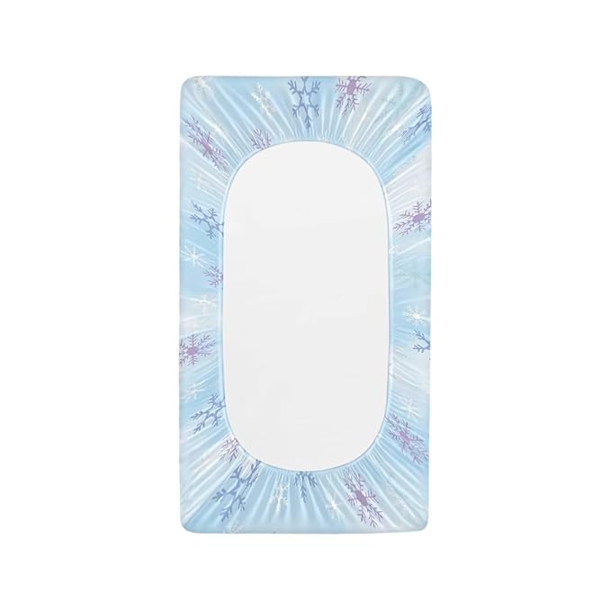 Snowflake Diaper Change Table Covers Fashion Soft Changing Pad Cover for Baby Breathable Diaper Pad Covers for Changing Table 16x32 Inch Gift for Holiday