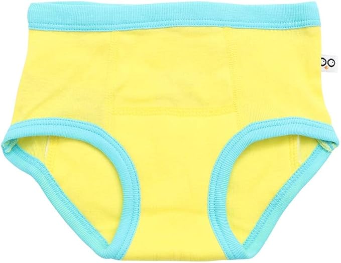 ZOOCCHINI Toddler 3-Pack Potty Training Pants - Soft Organic Cotton Underwear with Absorbent Padding and Fun Designs, Ocean Pals, 3-4 Years