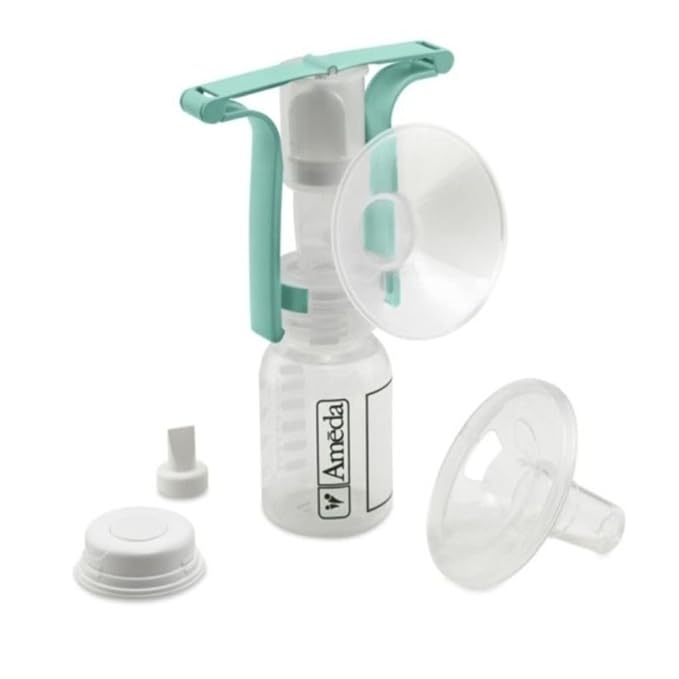 Ameda One-Hand Manual Breast Pump with Flexishield Areola Stimulator