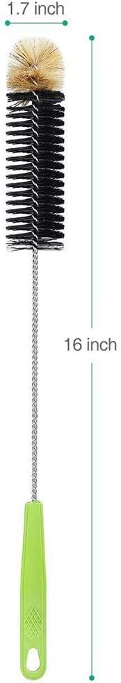 16in Bendable Bottle Brush, Long Handle Bottle Cleaning Brush for Cleaning Narrow Neck Bottles, Baby Bottles, Flask, Pitcher, Vase, Bird Feeder, Home Kitchen Sink Cleaning Brush, Water Bottle Brush