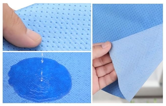 Blue Disposable Toilet Mats for Clean and Hygienic Bathroom,Upgraded Disposable Toilet Mat for Potty Training&Adults,Super Absorbent,Non-Slip,25 Pack U-Shape Pee Pads,24" x 22"