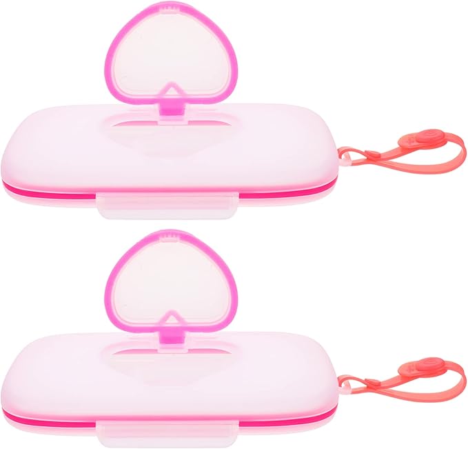 Healeved Baby Carrier 2PCS Baby Wipes Dispenser On-The-Go Wipes Dispenser Portable Baby Diaper Wipe Holders Travel Wipes Case Baby Wipe Holder for Travel,Outdoor Car Decor