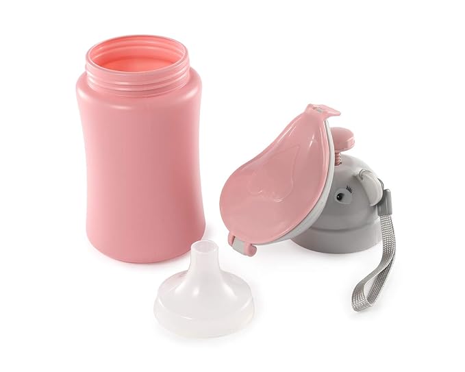 ONEDONE Travel Urinal Portable Potty Pee Cup for Kids Girls Urinal Emergency Toilet for Camping Car Travel and Kid Potty Pee Training Pee Bottle for Toddlers Kids Children Baby Girls(Pink)