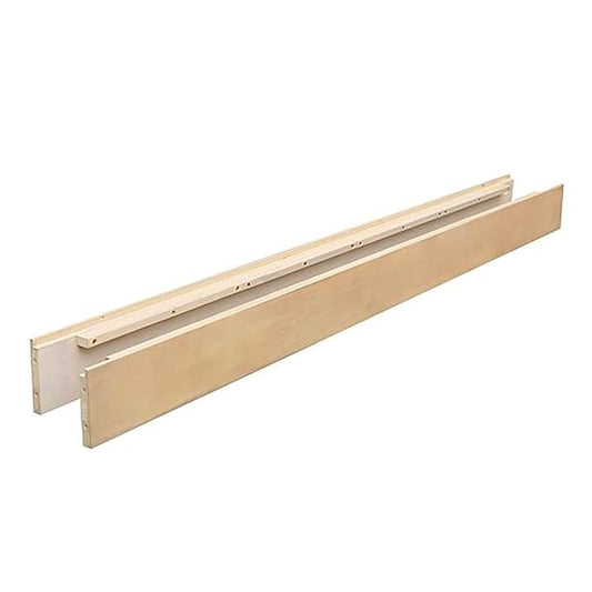 Full-Size Conversion Kit Bed Rails for Baby Appleseed & Eco-Chic Convertible Cribs - Solid Wood Rail - Toddler & Adult Bed Rail for Full-Size Beds - Nursery & Baby Furniture (Unfinished, Bolt-On Kit)