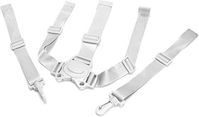 Estink 5 Point Harness Seat Belt, Adjustable Children Safety Belt Full 5 Point Seat Safety Belt Universal Pushchair Stroller Protector Safety Strap Child Safety Harness Leash