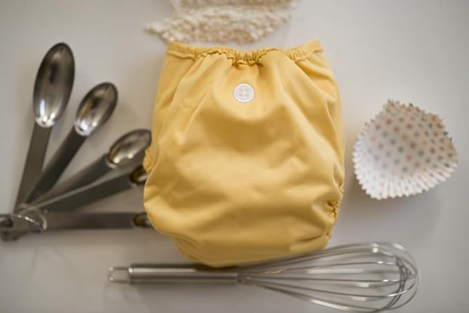 Buttons Cloth Diaper Cover – Snap Super One Size (12-40lbs) (Butter)
