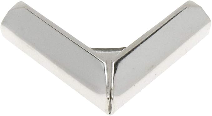 Semetall Metal Book Corner 50 Pcs 0.86"x0.86" Home Triangular Shaped Album Book Notebook Corner Protector,Menu Folder Corner Protectors Small Corner Protection Accessories for Books (Silver)