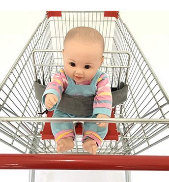 Universal Baby Safety Strap for Seating Infant&Toddler's Highchair Harness Safety Belt (Gray)